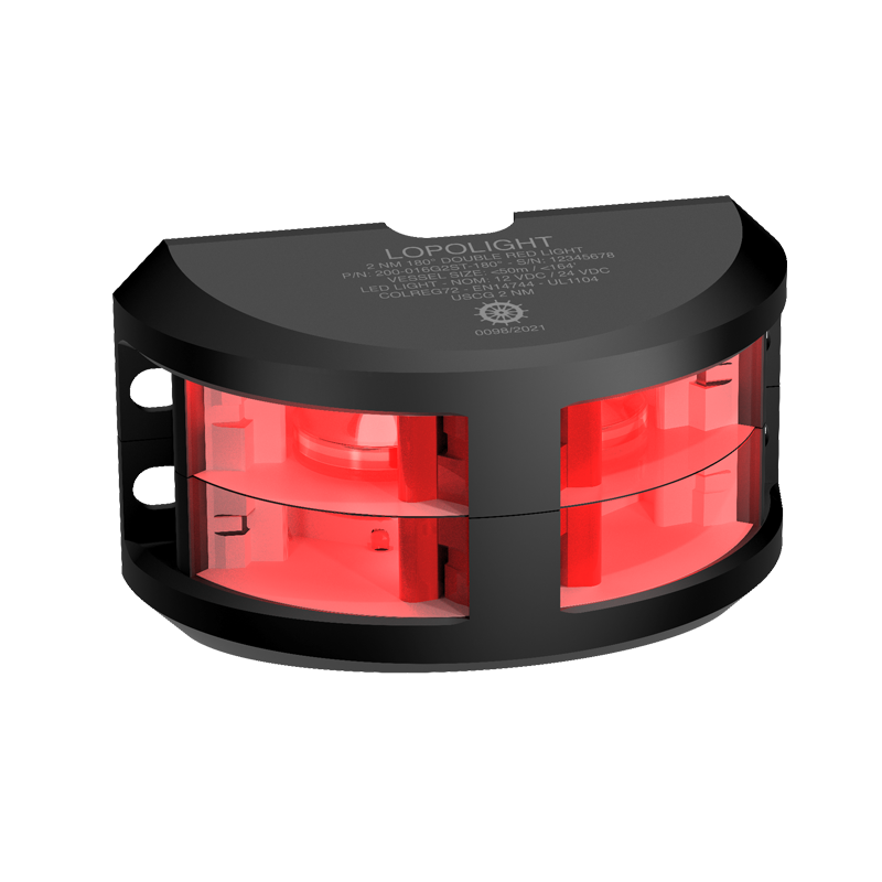 2nm 180° Red, Double, black anodized 2nm 180° Red, Double, black anodized